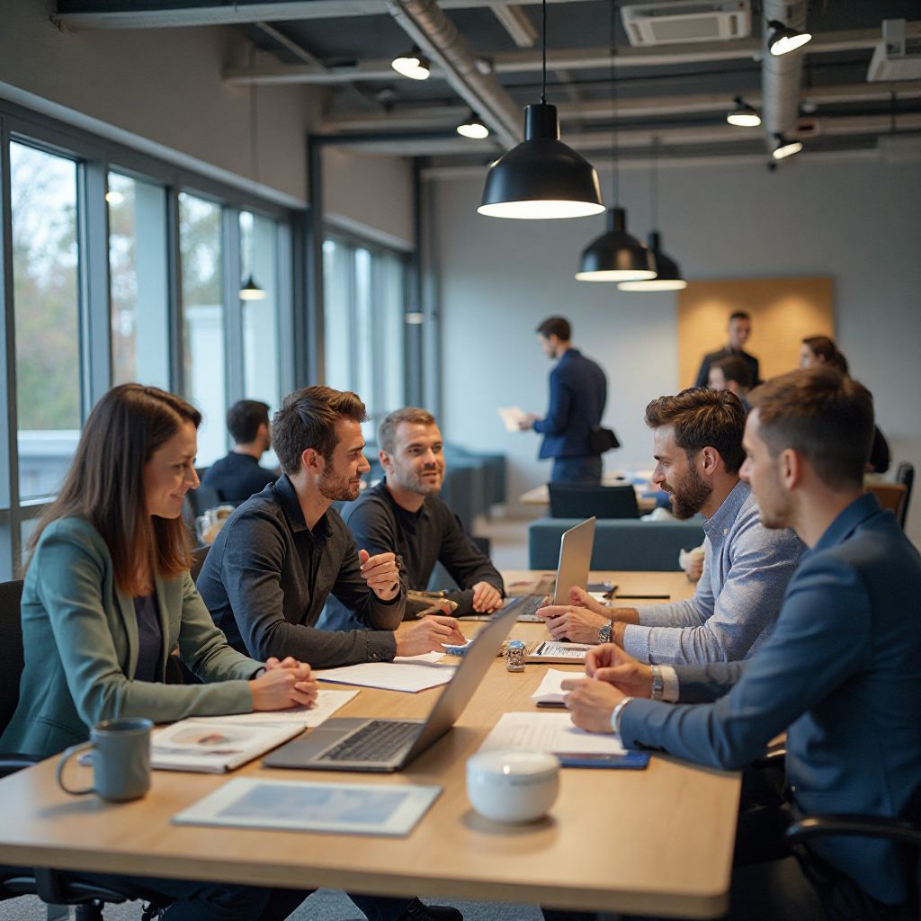 Zespół konsultantów podczas pracy nad strategią klienta