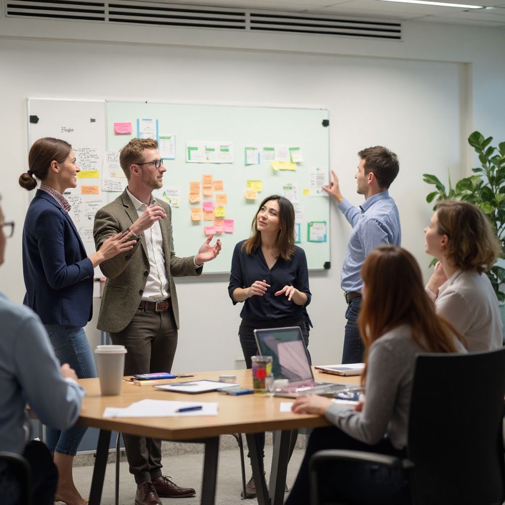 Zespół podczas warsztatów strategicznych